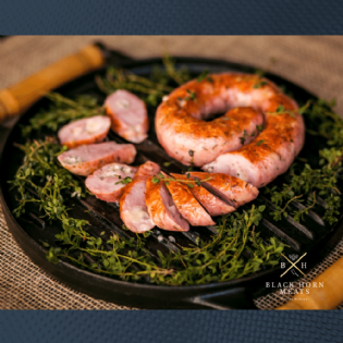 Linguiça de Pernil Recheada com Gorgonzola