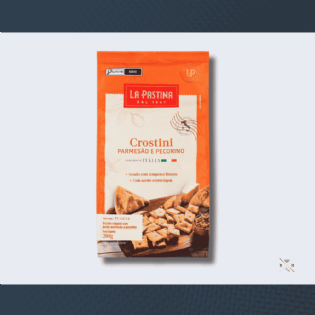 Crostini Italiano Parmesão e Pecorino