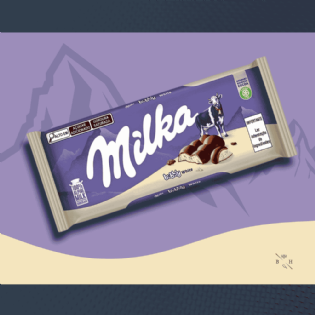 Chocolate Milka Bubbly White