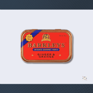 Barkley's Tastefull Intense Mints - Ginger & Orange