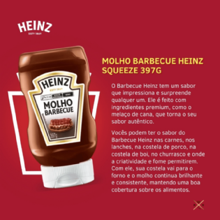Molho Barbecue Heinz 397g